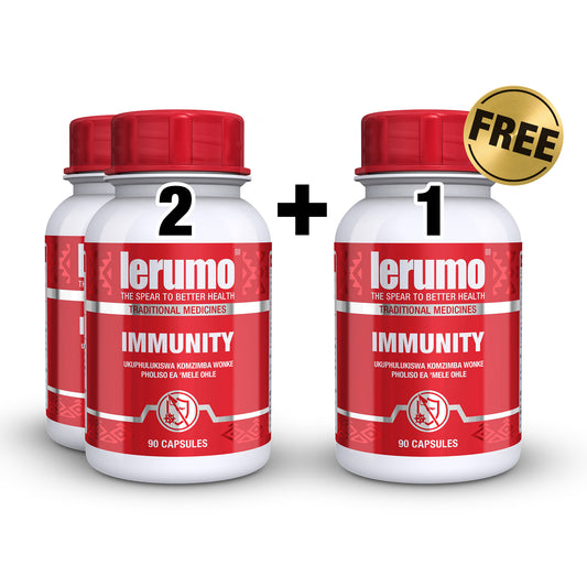 2x LERUMO IMMUNITY CAPSULES (1 FREE)