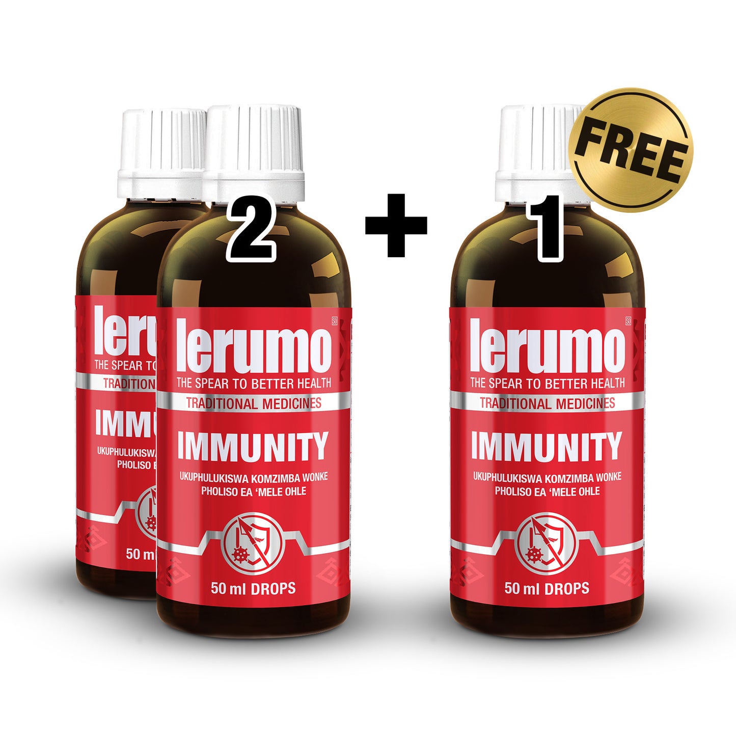2x LERUMO IMMUNITY 50ml (1 Free)
